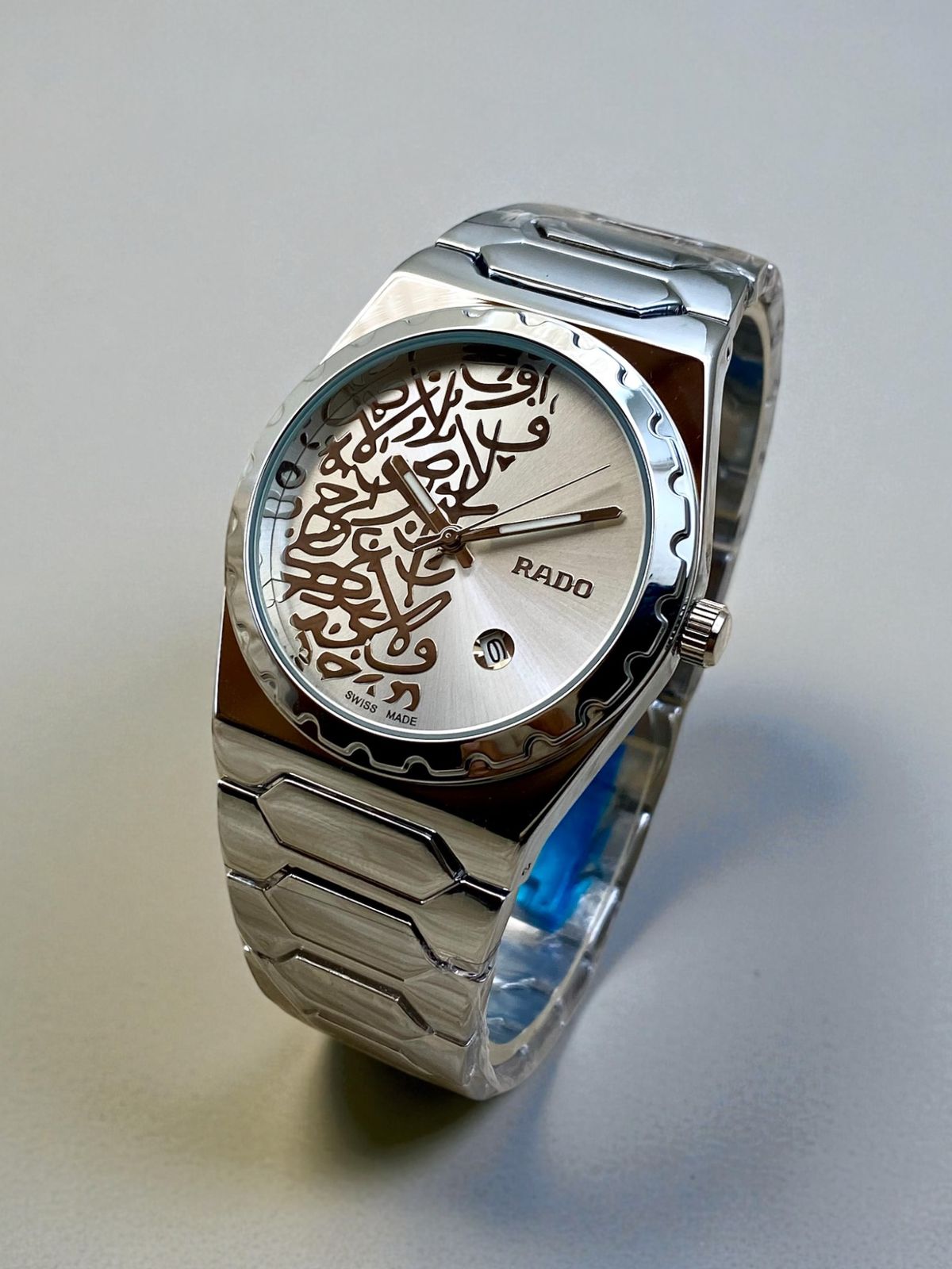 RADO ARABIC TEXTURE ROUND BAZEL - SILVER & WHITE - IW_431994-9