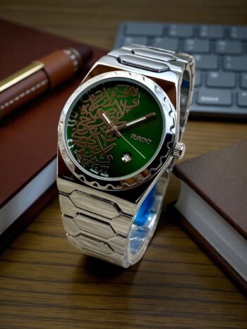RADO ARABIC TEXTURE ROUND BAZEL - SILVER & GREEN - IW_431994-8
