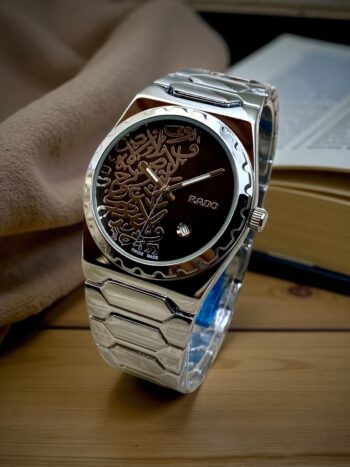RADO ARABIC TEXTURE ROUND BAZEL - SILVER & BLACK - IW_431994-6